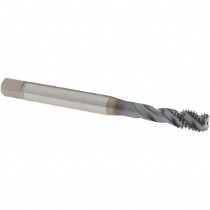 OSG Spiral Flute Tap: M8x1.25 Metric Coarse, 3 Flutes, Bottoming, 6H Class of Fit, Powdered Metal, V Coated 90 mm OAL, Right Hand Thread, D5, Series 16500 1650011508 - 49194145