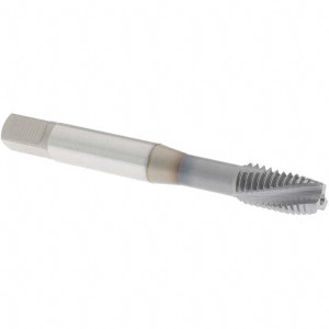 OSG Spiral Flute Tap: M8x1.25 Metric Coarse, 3 Flutes, Plug, 6H Class of Fit, Cobalt, Nitride Coated 1.125" Thread Length, 2-23/32" OAL, Right Hand Thread, D5, Series 13163 1316300808 - 70852918