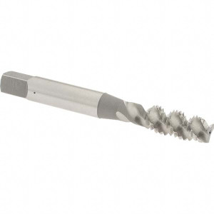 OSG Spiral Flute Tap: M8x1.25 Metric Coarse, 3 Flutes, Plug, 6H Class of Fit, High Speed Steel, Bright/Uncoated 2-23/32" OAL, Right Hand Thread, D5, Series 142 1986300 - 65015083
