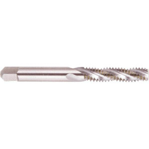 Regal Cutting Tools Spiral Flute Tap: M5 x 0.80, Metric, 2 Flute, Bottoming, 6H Class of Fit, High Speed Steel, Bright/Uncoated 0.875" Thread Length, 2.375" OAL, Right Hand Flute, Right Hand Thread, D4, Series Premium 027613AS - 66126970