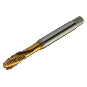 Sandvik Coromant Spiral Flute Tap: M6, Metric, 3 Flute, Semi-Bottoming, 6H Class of Fit, High-Speed Steel, Bright/Uncoated Finish 10.00 mm Thread Length, 80.00 mm OAL, Right Hand Flute, Right Hand Thread, D5, Series CoroTap 300 8248832 - 98039142