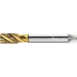 Walter Prototyp Spiral Flute Tap: M16x1.50 Metric Fine, 4 Flutes, Modified Bottoming, 6G Class of Fit, Cobalt, TIN Coated 15 mm Thread Length, 100 mm OAL, Right Hand Thread, Series P2158905 6244684 - 36371219
