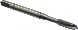 Accupro Spiral Point Tap: M5 x 0.8, Metric Coarse, 3 Flutes, Plug, 6H, Powdered Metal, TiCN Finish Right Hand, D4 31044-00C - 62490875