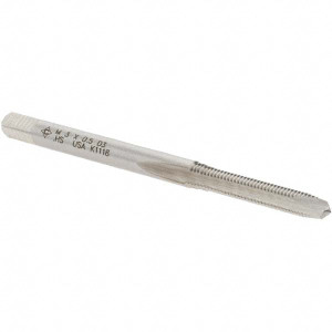 Cle-Force Spiral Point Tap: M3x0.50 Metric Coarse, 2 Flutes, Plug, High Speed Steel, Bright Finish 5/8" Thread Length, 1-15/16" OAL, Right Hand, Series 1694M C69206 - 57651564