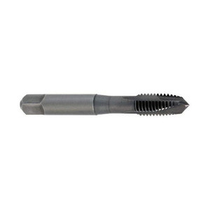 Cleveland Twist Drill Spiral Point Tap: 3/4-10, UNC, 3 Flutes, Plug, 2B, High Speed Steel, Oxide Finish 2" Thread Length, 4-1/4" OAL, Right Hand, H3, Series 1011BO C57644 - 45730009