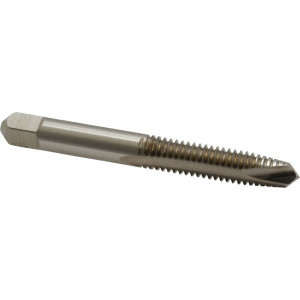Cleveland Twist Drill Spiral Point Tap: 5/16-18, UNC, 2 Flutes, Plug, 2B, High Speed Steel, Bright Finish 11/16" Thread Length, 2-23/32" OAL, Right Hand, H2, Series 1011 C57150 - 40214140