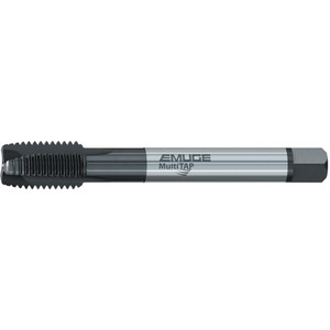 EMUGE-FRANKEN Spiral Point Tap: M16x2 Metric, 3 Flutes, Plug Chamfer, 6H Class of Fit, High-Speed Steel-E, NT2 Coated 27.00 mm Thread Length, 110.00 mm OAL, Right Hand, Series C1577300 C1577300.0116 - 64851843