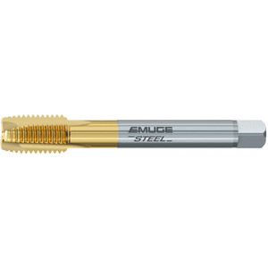 EMUGE-FRANKEN Spiral Point Tap: M20x2.5 Metric, 3 Flutes, Plug Chamfer, 6H Class of Fit, High-Speed Steel-E, TiN Coated 32.00 mm Thread Length, 140.00 mm OAL, Right Hand, D7, Series C0208400 C0208400.0120 - 96392063