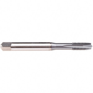 EMUGE-FRANKEN Spiral Point Tap: M4x0.70 Metric, 3 Flutes, Plug, 6H Class of Fit, High Speed Steel, TiCN Coated 13 mm Thread Length, 63 mm OAL, Right Hand, Series B1579300 B1579300.0040 - 47944418