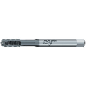 EMUGE-FRANKEN Spiral Point Tap: M5x0.8 Metric, 3 Flutes, Plug Chamfer, 2B Class of Fit, High-Speed Steel-E, TiCN Coated 15.00 mm Thread Length, 70.00 mm OAL, Right Hand, Series BU499300 BU499300.0050 - 54891890