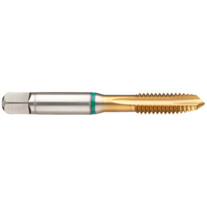 Guhring Spiral Point Tap: #2-56 UNC, 3 Flutes, Plug Chamfer, 2B Class of Fit, High-Speed Steel-E, TiN Coated 0.4410" Thread Length, 1.7520" OAL, Right Hand, H2/H3, Series 3916 9039160021840 - 01580976 Guhring Spiral Point Tap: #2-56 UNC, 3 Flutes, Plug Chamfer, 2B Class of Fit, High-Speed Steel-E, TiN Coated 0.4410" Thread Length, 1.7520" OAL, Right Hand, H2/H3, Series 3916 9039160021840 - 01580976