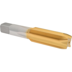 Hertel Spiral Point Tap: 1-14, UNS, 4 Flutes, Plug, 3B, High Speed Steel, TiN Finish Right Hand, H4 K013234AS25 - 41113846