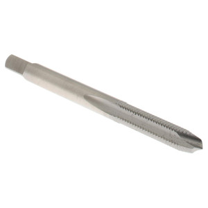 Hertel Spiral Point Tap: M4x0.70 Metric Coarse, 2 Flutes, Plug, High Speed Steel, Bright Finish 3/4" Thread Length, Right Hand, D2, K020123AS - 07684574