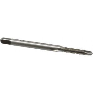 Kennametal Spiral Point Tap: #4-40, UNC, 2 Flutes, Plug, 2B/3B, High Speed Steel, Bright Finish 9/16" Thread Length, 1-7/8" OAL, Right Hand, H2, Series 5301 1540442 - 84811447