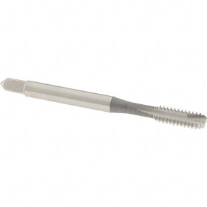 OSG Spiral Point Tap: #10-24 UNC, 2 Flutes, Bottoming, 2B/3B Class of Fit, High Speed Steel, Bright Finish 7/8" Thread Length, Right Hand, H3, Series 105B 1213500 - 64932825