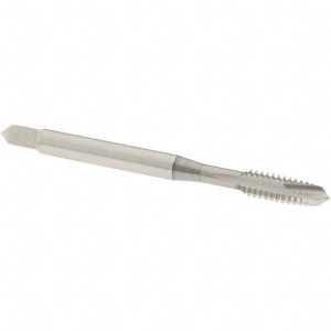 OSG Spiral Point Tap: #10-24 UNC, 2 Flutes, Plug, High Speed Steel, Bright Finish 7/8" Thread Length, Right Hand, H11, 1593400 - 64959927