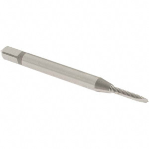 OSG Spiral Point Tap: M1.6x0.35 Metric Coarse, 2 Flutes, Plug, 6H Class of Fit, High Speed Steel, Bright Finish 5/16" Thread Length, Right Hand, D3, Series 142 1981500 - 44160125