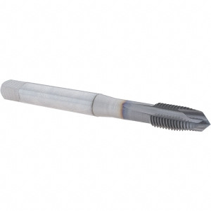 OSG Spiral Point Tap: M12x1.75 Metric Coarse, 3 Flutes, Plug, 6H Class of Fit, Powdered Metal, TiCN Coated 21 mm Thread Length, 110 mm OAL, Right Hand, D6, Series 16510 1651001708 - 40466401