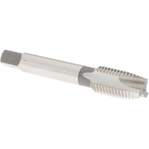 OSG Spiral Point Tap: M16x2.00 Metric Coarse, 3 Flutes, Plug, 6H Class of Fit, High Speed Steel, Bright Finish 1-13/16" Thread Length, Right Hand, D7, Series 142 1983300 - 65134140