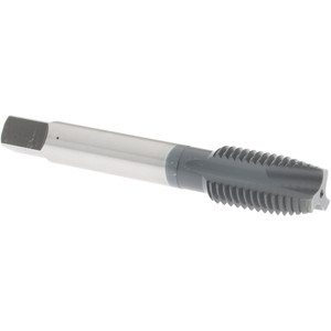 OSG Spiral Point Tap: M16x2.00 Metric Coarse, 3 Flutes, Plug, 6H Class of Fit, High Speed Steel, elektraLUBE Coated 1-13/16" Thread Length, Right Hand, D7, Series 102M 1983302 - 65134645