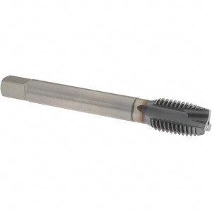 OSG Spiral Point Tap: M16x2.00 Metric Coarse, 3 Flutes, Plug, 6H Class of Fit, Powdered Metal, TiCN Coated 24 mm Thread Length, 110 mm OAL, Right Hand, D7, Series 16510 1651002108 - 40466419