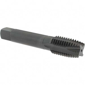OSG Spiral Point Tap: M24x3.00 Metric Coarse, 4 Flutes, Plug, 6H Class of Fit, Vanadium High Speed Steel, Oxide Coated 2-7/32" Thread Length, Right Hand, D8, 2894401 - 56539059