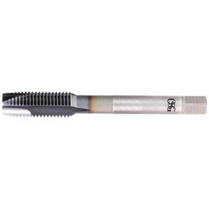 OSG Spiral Point Tap: M2x0.40 Metric Coarse, 2 Flutes, Plug, 6H Class of Fit, Powdered Metal, V Coated 45 mm OAL, Right Hand, D3, Series 16510 1651003408 - 49234743