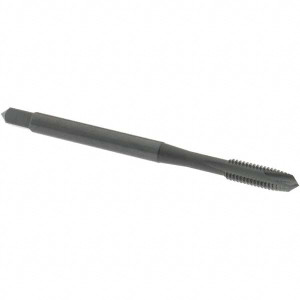 OSG Spiral Point Tap: M3.5x0.60 Metric Coarse, 2 Flutes, Plug, 6H Class of Fit, High Speed Steel, Oxide Coated 11/16" Thread Length, 2" OAL, Right Hand, D4, Series 142 1982201 - 64161953