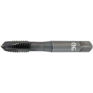 OSG Spiral Point Tap: M3x0.5 Metric, 3 Flutes, Plug Chamfer, 6H Class of Fit, High-Speed Steel-E, TiCN Coated 5/8" Thread Length, 49.00 mm OAL, Right Hand, D3, Series 289 2890408 - 93578870