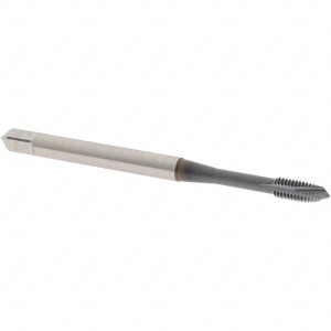 OSG Spiral Point Tap: M3x0.50 Metric Coarse, 3 Flutes, Plug, 6H Class of Fit, Vanadium High Speed Steel, TiCN Coated 5/8" Thread Length, Right Hand, D3, 1750108 - 86078581