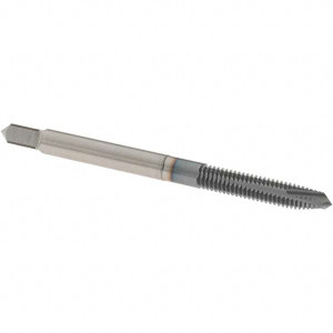 OSG Spiral Point Tap: M4x0.70 Metric Coarse, 3 Flutes, Plug, 6H Class of Fit, High Speed Steel, TiCN Coated 3/4" Thread Length, Right Hand, D4, Series 344TI 1115810208 - 55440788