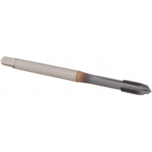 OSG Spiral Point Tap: M5x0.50 Metric Fine, 3 Flutes, Plug, 6H Class of Fit, Powdered Metal, TiCN Coated 9.4 mm Thread Length, 70 mm OAL, Right Hand, D3, Series 16510 1651000408 - 40466377