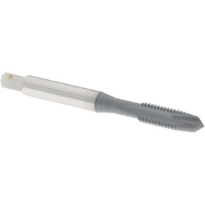 OSG Spiral Point Tap: M6x1.00 Metric Coarse, 2 Flutes, Plug, 6H Class of Fit, High Speed Steel, elektraLUBE Coated 1" Thread Length, Right Hand, D5, Series 102M 1981002 - 65134587