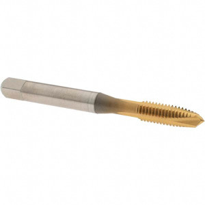 OSG Spiral Point Tap: M6x1.00 Metric Coarse, 3 Flutes, Plug, 6H Class of Fit, High Speed Steel, TiN Coated 1" Thread Length, Right Hand, Series 288 2888305 - 04621314