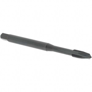OSG Spiral Point Tap: M6x1.00 Metric Coarse, 3 Flutes, Plug, 6H Class of Fit, Vanadium High Speed Steel, Oxide Coated 1" Thread Length, 80 mm OAL, Right Hand, Series 259 2591001 - 86418647