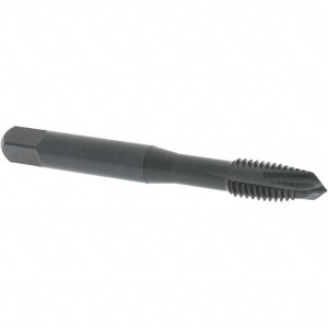 OSG Spiral Point Tap: M8x1.25 Metric Coarse, 3 Flutes, Plug, 6H Class of Fit, Vanadium High Speed Steel, Oxide Coated 1-1/8" Thread Length, Right Hand, D5, 1751301 - 75045443