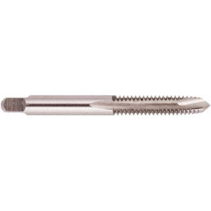 Regal Cutting Tools Spiral Point Tap: M6 x 1, Metric, 2 Flutes, Plug, D4, Solid Carbide, Bright Finish 1" Thread Length, 2-1/2" OAL, Right Hand, D4 018835RS - 58820770
