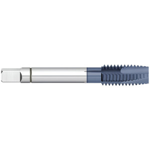 Titan USA Spiral Point Tap: 1/4-20 UNC, 3 Flutes, Plug Chamfer, 2B/3B Class of Fit, Powdered Metal, AlTiN Coated 1" Thread Length, 2-1/2" OAL, Right Hand, H3, Series High Performance Taps - Spiral Point - ANSI Threads TT97144 - 19621309