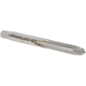 Value Collection Spiral Point Tap: M6x0.75 Metric Fine, 2 Flutes, Plug, High Speed Steel, Bright Finish 1" Thread Length, Right Hand, D3, MSC-04997375 - 04997375