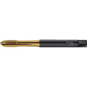 Walter Prototyp Spiral Point Tap: 1/4-28 UNF, 3 Flutes, Plug Chamfer, 2B Class of Fit, High-Speed Steel-E, TiN Coated 9.09 mm Thread Length, 80.01 mm OAL, Right Hand, Series AS2321005 5348679 - 36371516