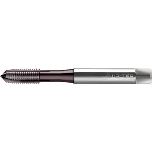 Walter Prototyp Spiral Point Tap: M8x1.25 Metric, 3 Flutes, Plug Chamfer, 6H Class of Fit, High-Speed Steel-E-PM, THL Coated 18.00 mm Thread Length, 90.00 mm OAL, Left Hand, Series EP2021382 6432512 - 53092771