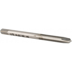 WIDIA Spiral Point Tap: #8-32 UNC, 2 Flutes, Plug Chamfer, 2B/3B Class of Fit, High-Speed Steel, Bright/Uncoated 3/4" Thread Length, 2-1/8" OAL, Right Hand, H3, Series 5301 2750199 - 70739958
