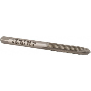 WIDIA Spiral Point Tap: M5x0.8 Metric, 2 Flutes, Plug Chamfer, 6H Class of Fit, High-Speed Steel, Bright/Uncoated 7/8" Thread Length, 2-3/8" OAL, Right Hand, D4, Series 5351 2750009 - 70749247