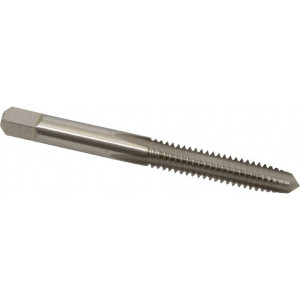 Cleveland Twist Drill 1/4-20 Plug RH 2B H5 Bright High Speed Steel 4-Flute Straight Flute Hand Tap 63.5mm OAL, 25.4mm Thread Length, UNC, Series 1002 C54461 - 40203861