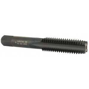 Cleveland Twist Drill 5/8-11 Plug RH 2B H3 Oxide High Speed Steel 4-Flute Straight Flute Hand Tap 1.09" Thread Length, UNC, Series 1002BO C56028 - 45730306