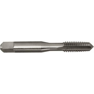 Greenfield Threading Straight Flute Tap: #10-32 UNF, 4 Flute, Taper Chamfer, 2/3B Class of Fit, HSS, Bright/Uncoated Finish 7/8" Thread Length, 2-3/8" OAL, Right Hand, H2, Series 3105 302435 - 00661322