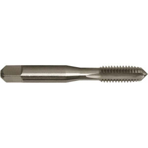 Greenfield Threading Straight Flute Tap: M8x1.25 Metric Coarse, 4 Flutes, Plug, 6H Class of Fit, High Speed Steel, Bright/Uncoated 1-1/8" Thread Length, 2-23/32" OAL, Right Hand Thread, D5, Series 3105M 328554 - 65813610
