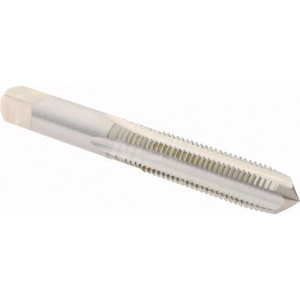 Hertel Straight Flute Tap: M10x1.25 Metric Fine, 4 Flutes, Plug, High Speed Steel, Bright/Uncoated 2-15/16" OAL, Right Hand Thread, D5 K027761AS - 77429272
