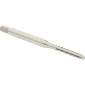 Hertel Straight Flute Tap: M2.5x0.45 Metric Coarse, 3 Flutes, Plug, 6H Class of Fit, High Speed Steel, Bright/Uncoated 1-13/16" OAL, Right Hand Thread, D3 K027717AS - 77429363