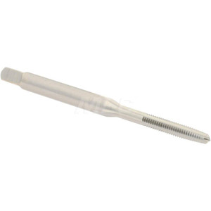 Hertel Straight Flute Tap: M2.5x0.45 Metric Coarse, 3 Flutes, Taper, 6H Class of Fit, High Speed Steel, Bright/Uncoated 1-13/16" OAL, Right Hand Thread, D3 K027716AS - 02384626